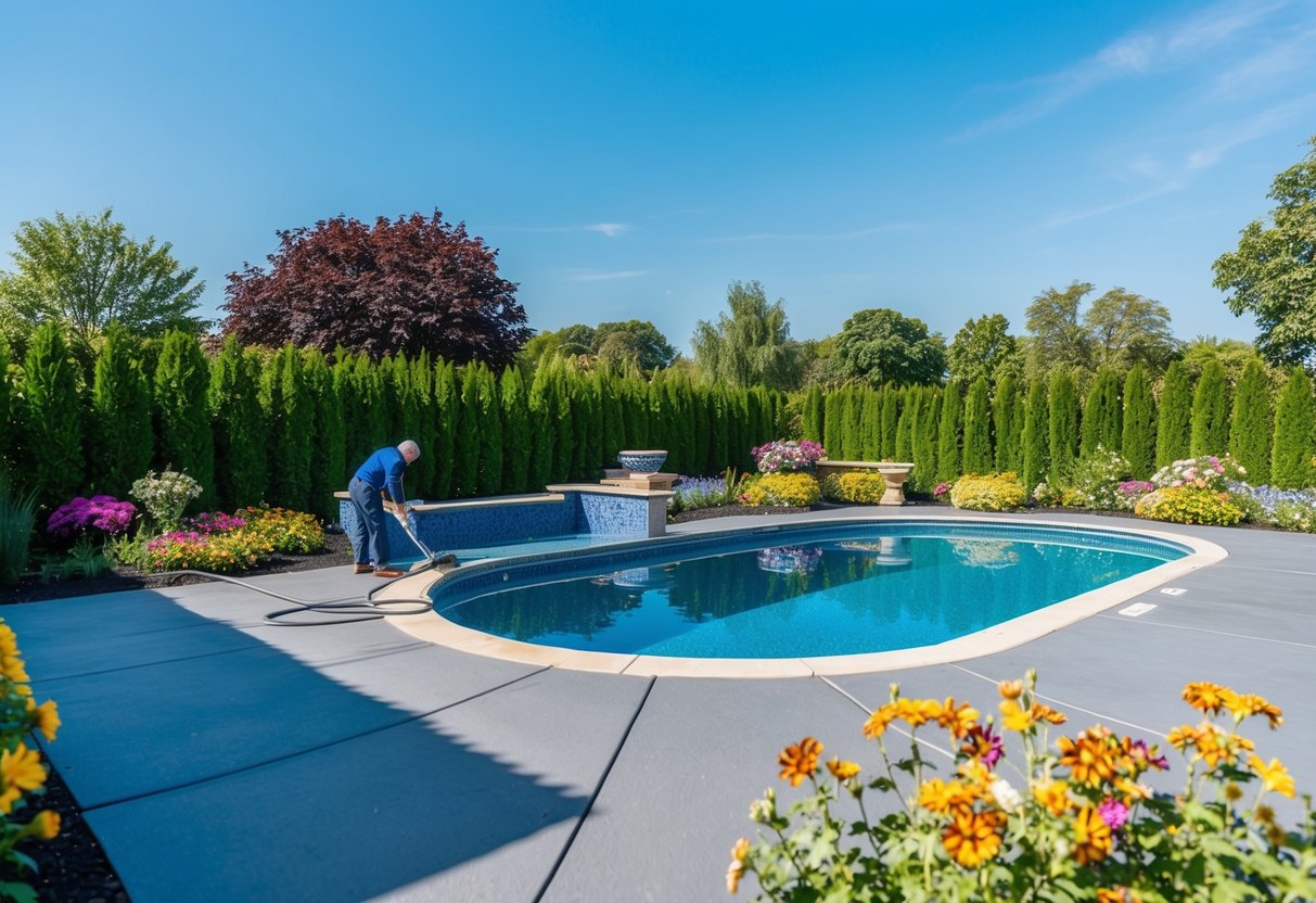 Seasonal Maintenance for Pool Hardscaping